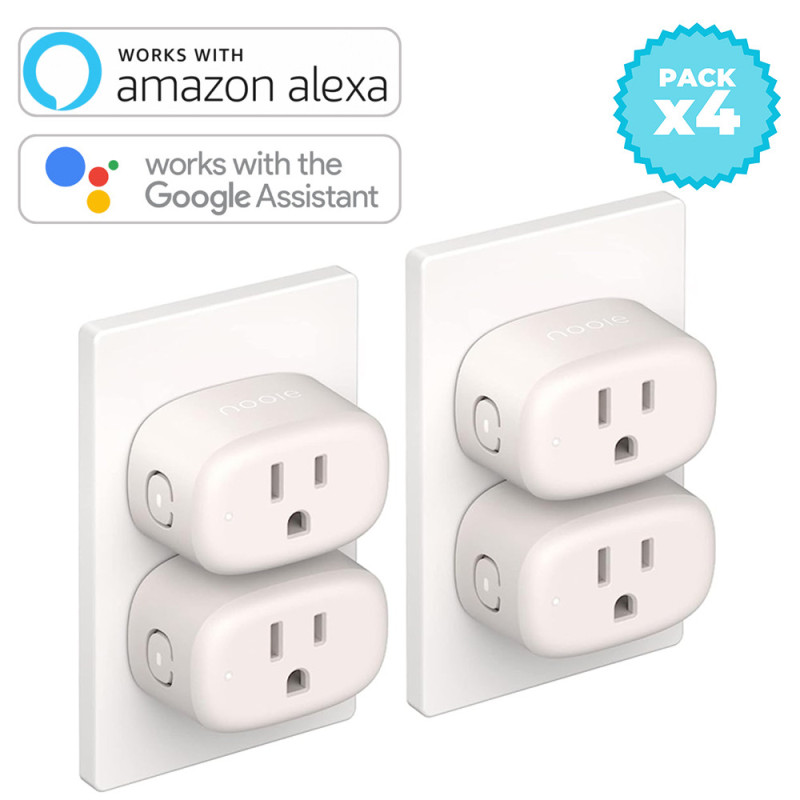 Setx4 Tomacorriente Inteligente Alexa Google Home WiFi 2.4G